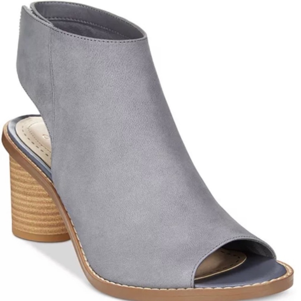 Clarks Somerset Glacier Blue Grey Suede Sandals